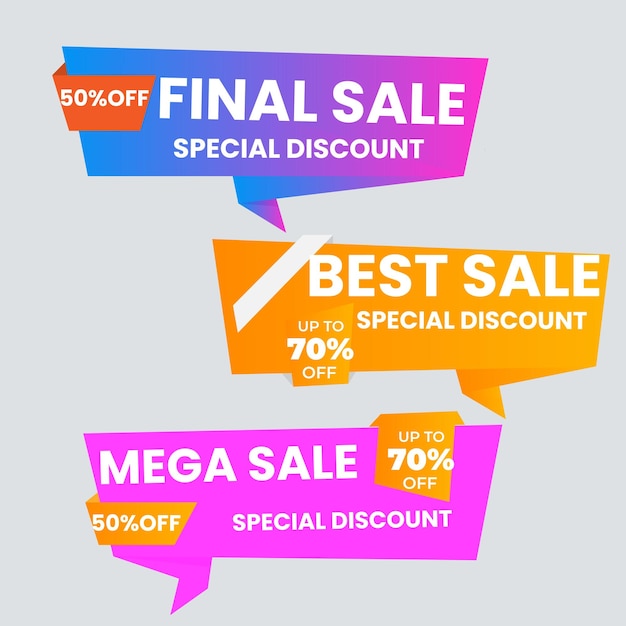 Colorido súper venta y descuento banner Ilustración vectorial