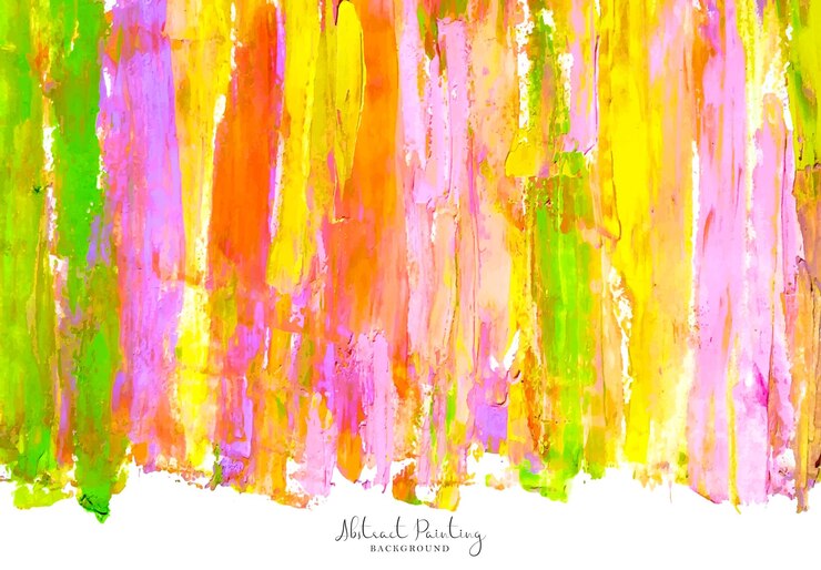 un colorido trazo de pincel pintura abstracta gouache acuarela