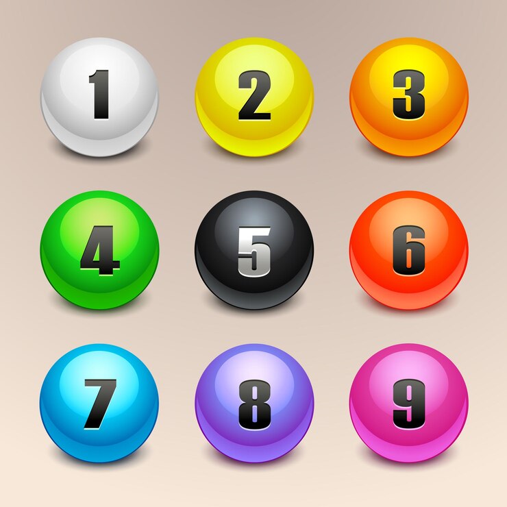 Vector coloridos iconos de vector de bolas brillantes