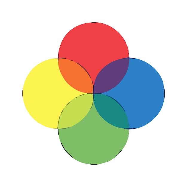 Coloroso círculo abstracto icono elemento de diseño de logotipo perfecto para usar para la compañía de tecnología