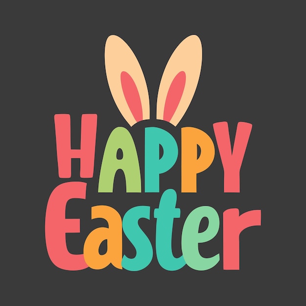 Coloroso diseño tipográfico de Feliz Pascua Perfecto para celebraciones festivas y marcas