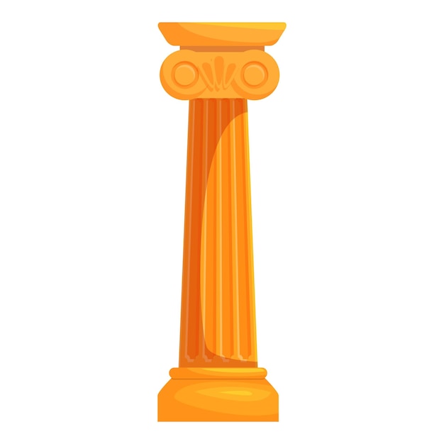 Columna de anillo dorado de pie alto que representa la arquitectura clásica