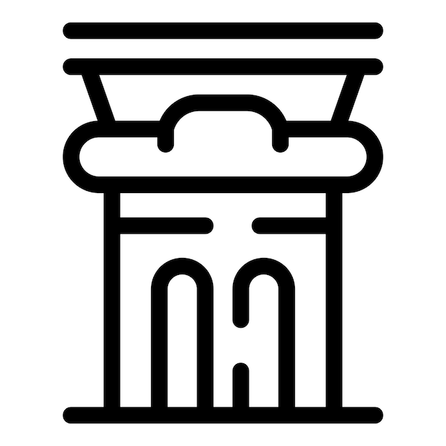 Columna antigua de pie alto que representa la historia y la arquitectura