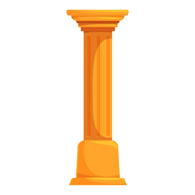 Columna dorada ondulada de pie alto que representa la fuerza y el apoyo