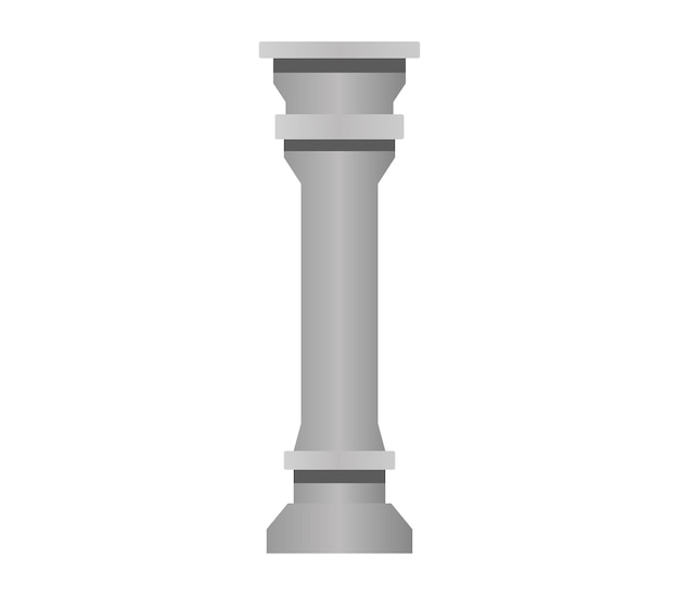 Vector columna del templo ilustrada