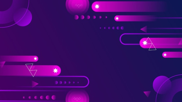 Combinación de colores abstractos de fondo púrpura y rosa con gradiente geométrico de forma
