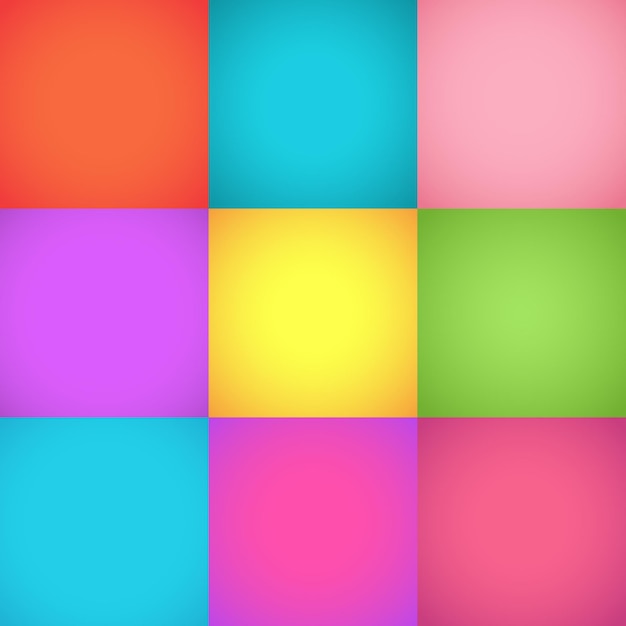 combinación de colores del conjunto de gradientes