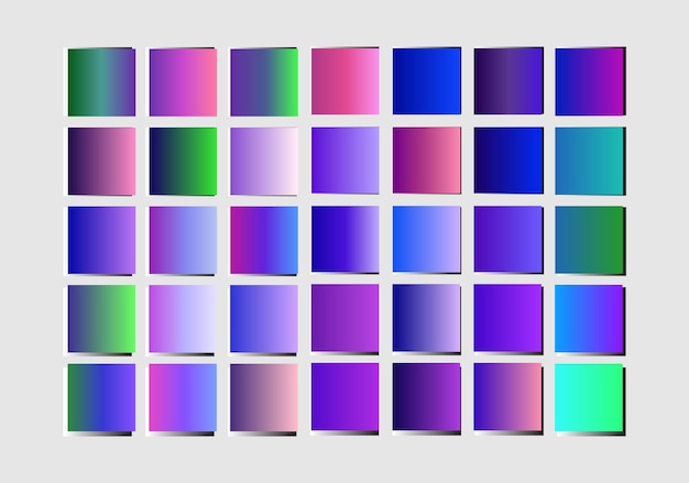 combinación de colores de gradiente Vector libre