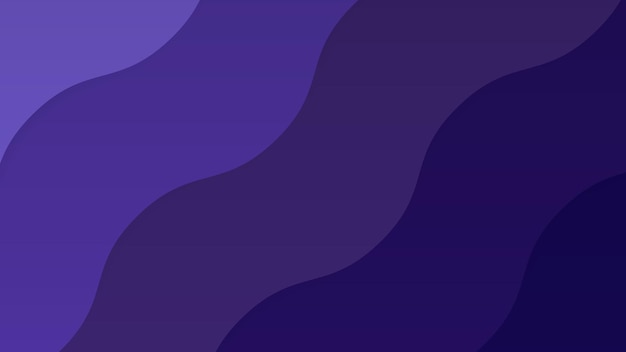 combinación de colores de ondas azules púrpuras diseño de estandarte de fondo