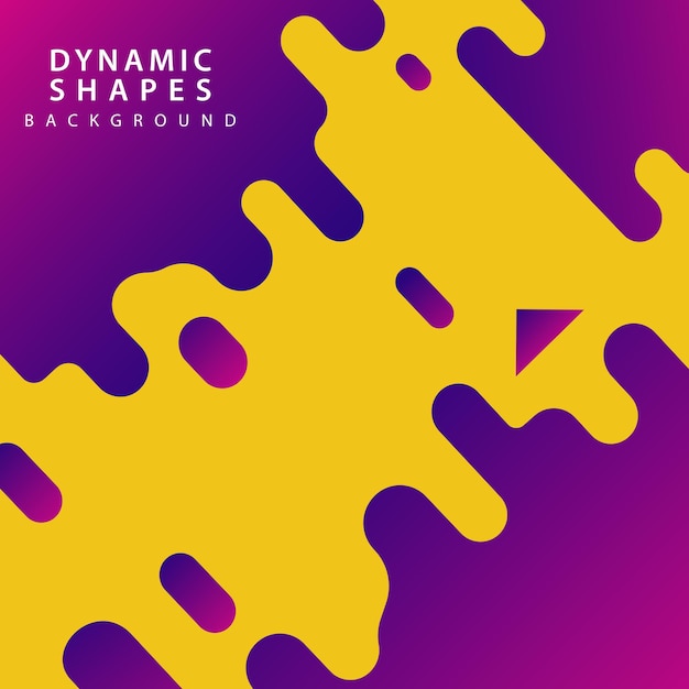 Combinación de fondo de estilo de formas dinámicas modernas abstracción de estilo moderno con composición hecha de varios fondos de formas redondeadas