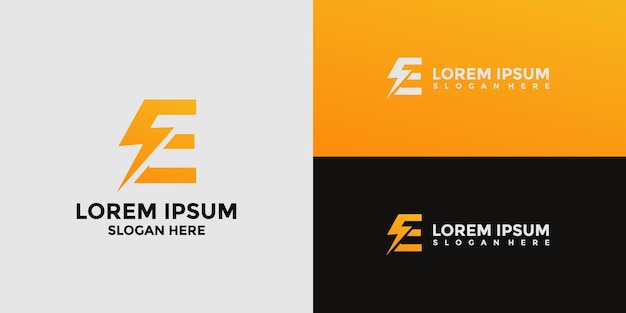 La combinación de la letra E del logotipo con la electricidad