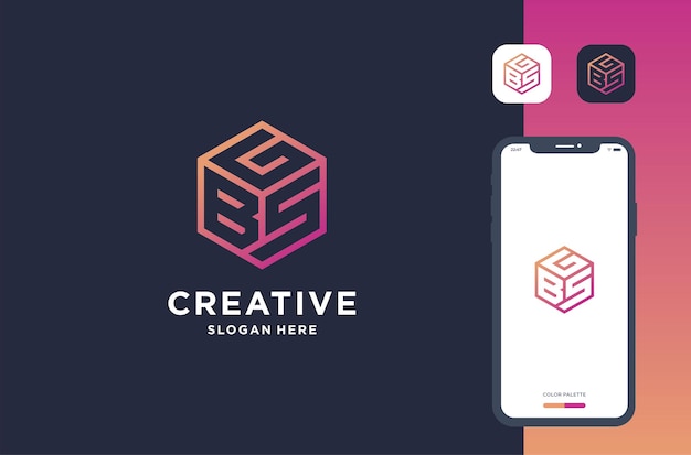 combinación de la letra g b s inspiración para el diseño del logotipo