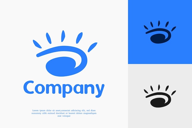 Una combinación de letras con el logotipo del ojo