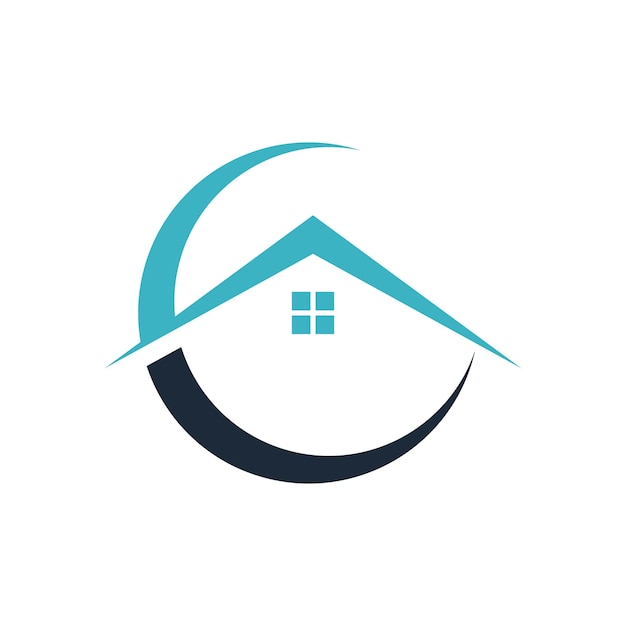 Combinación de logo de casa y letras c y a