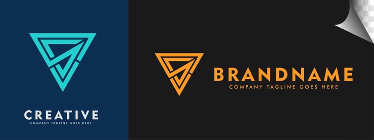 Vector combinación de logotipos letra inicial sv triángulo forma identidad de marca logotipos vector logotipo moderno diseños de logotipo plantilla de ilustración vectorial