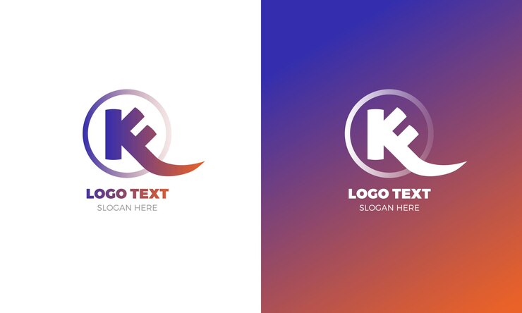 Vector combinación moderna de lujo kf o fk logotipo de vector abstracto