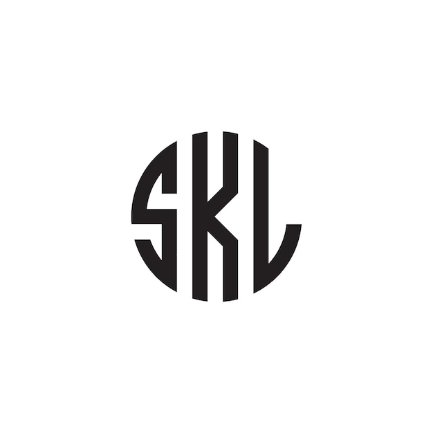 Combinaciones de letras del logotipo S, K y L. Combinaciones de 3 letras