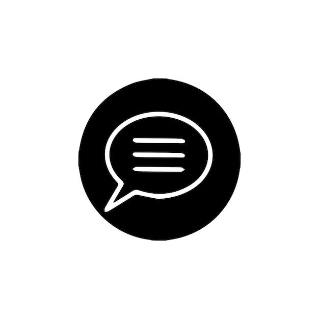 comentario del icono del mensaje Vector de burbuja de chat establecido contorno aislado en fondo blanco Vector de icono de chat