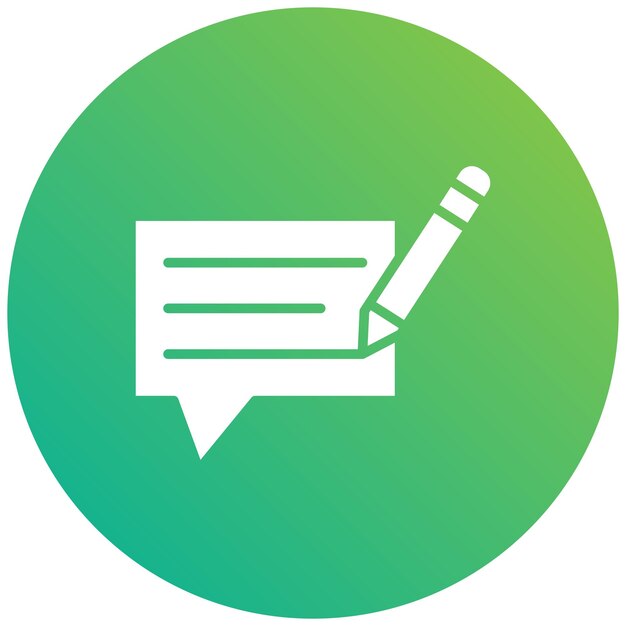 Comentario Ilustración del diseño del icono vectorial