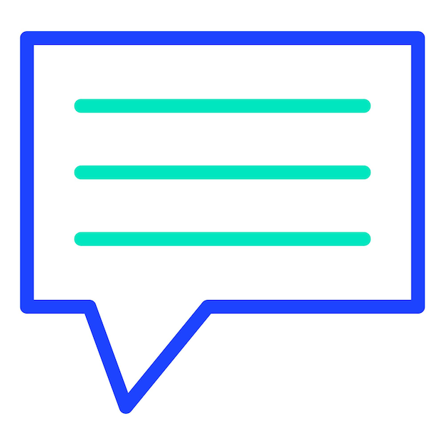 Comentario Ilustración del diseño del icono vectorial