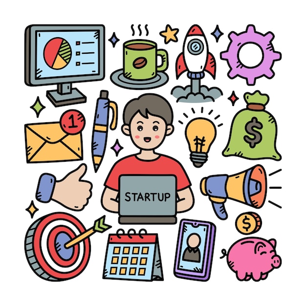 Comenzar la ilustración de Doodle