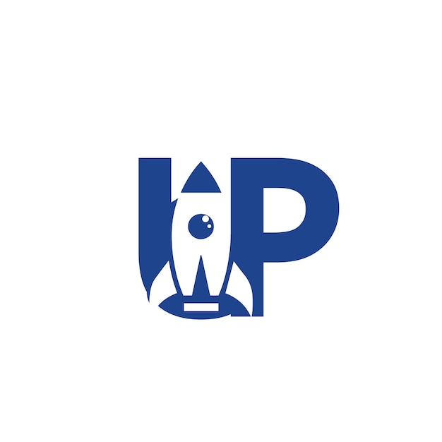 Comenzar el logotipo del cohete El logotipo del símbolo del signo