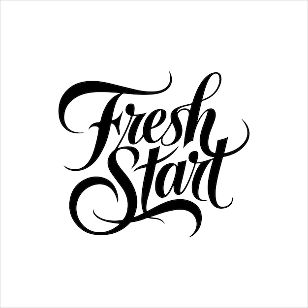 Comenzar de nuevo con el texto de tipografía