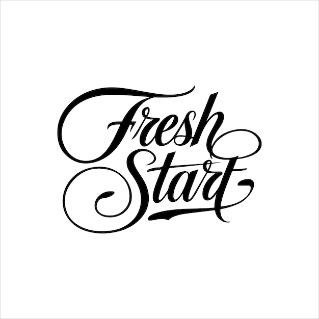 Comenzar de nuevo con el texto de tipografía