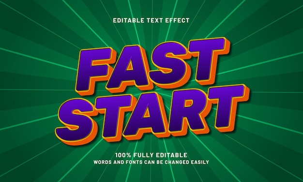 comenzar rápidamente efectos de texto editables con un tema feliz y de juego