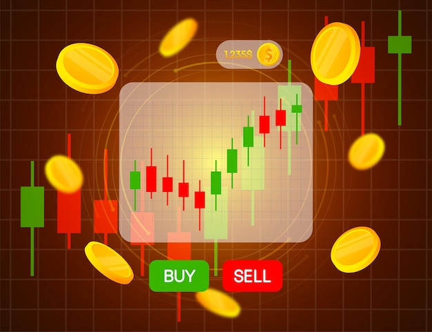 Comercio de acciones en línea Análisis técnico Gráfico de velas Índice de bolsas de valores