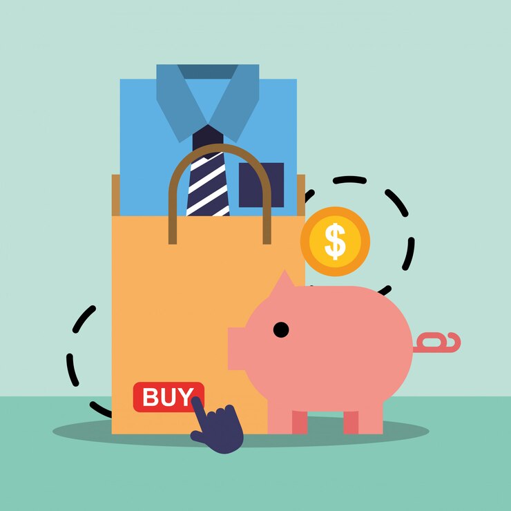 Vector comercio de compras en línea