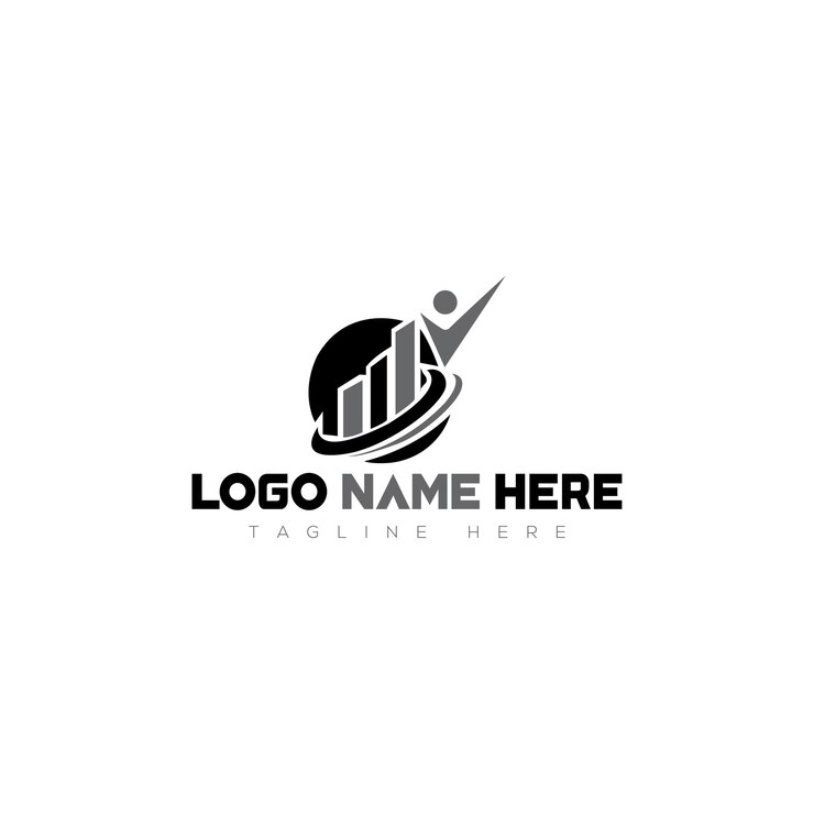 Vector comercio crecimiento negocio finanzas contabilidad logotipo icono ilustración vector arte diseño