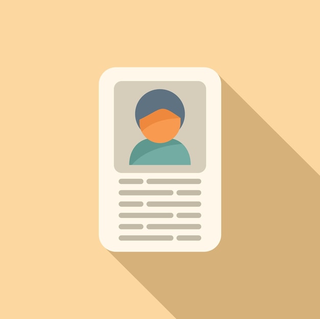 Comercio nuevo icono CV vector plano personal de trabajadores