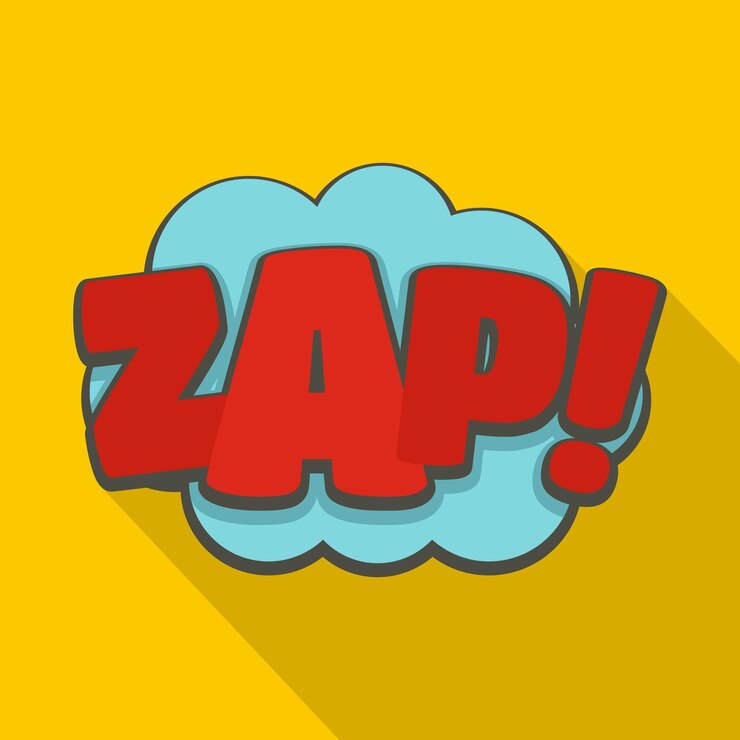 Vector comic boom zap icon ilustración plana del icono de vector comic boom zap para web