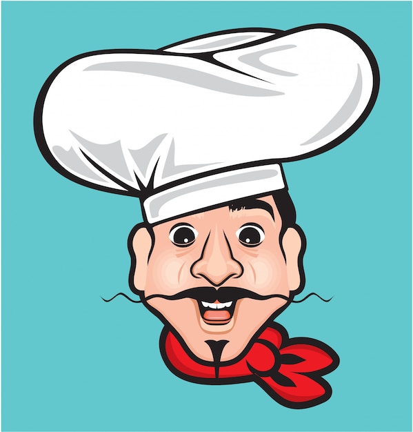 Vector comic chef