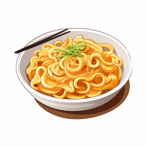 comida asiática china comida fideos ramen cocina vector menú pasta diseño ilustración resta