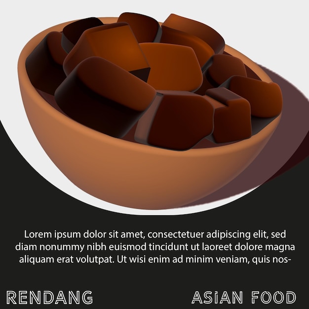Comida asiática Rendang
