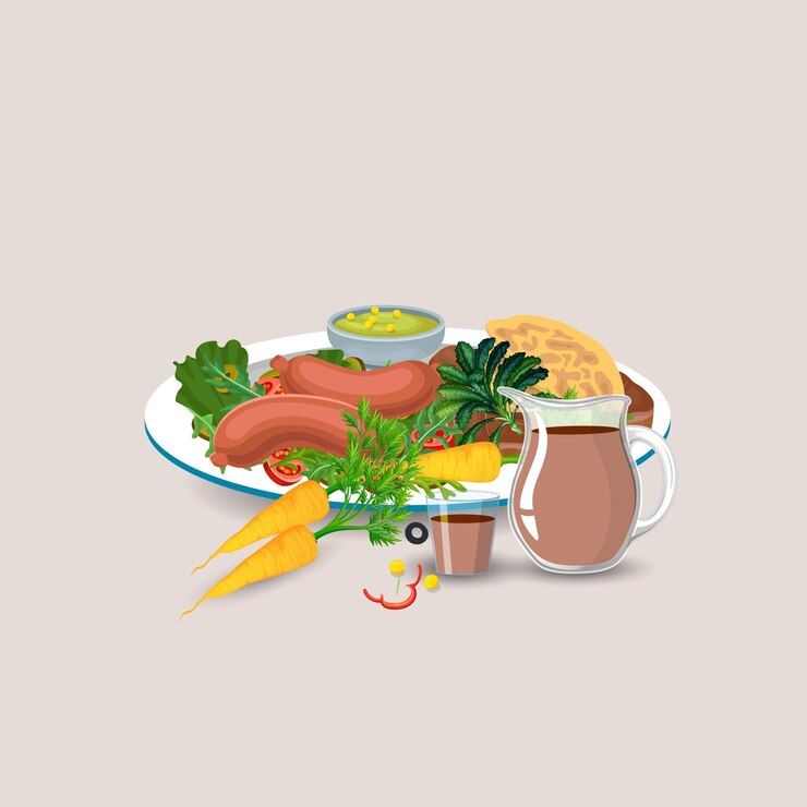 Vector comida asiática y restaurantes tradicionales, cocina, menú, ilustración vectorial