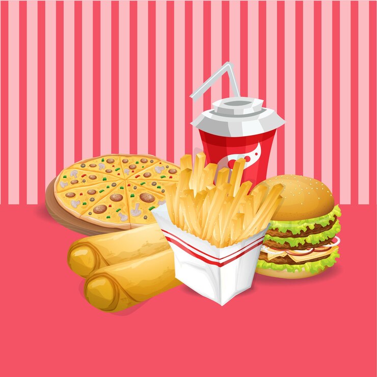 Vector comida asiática