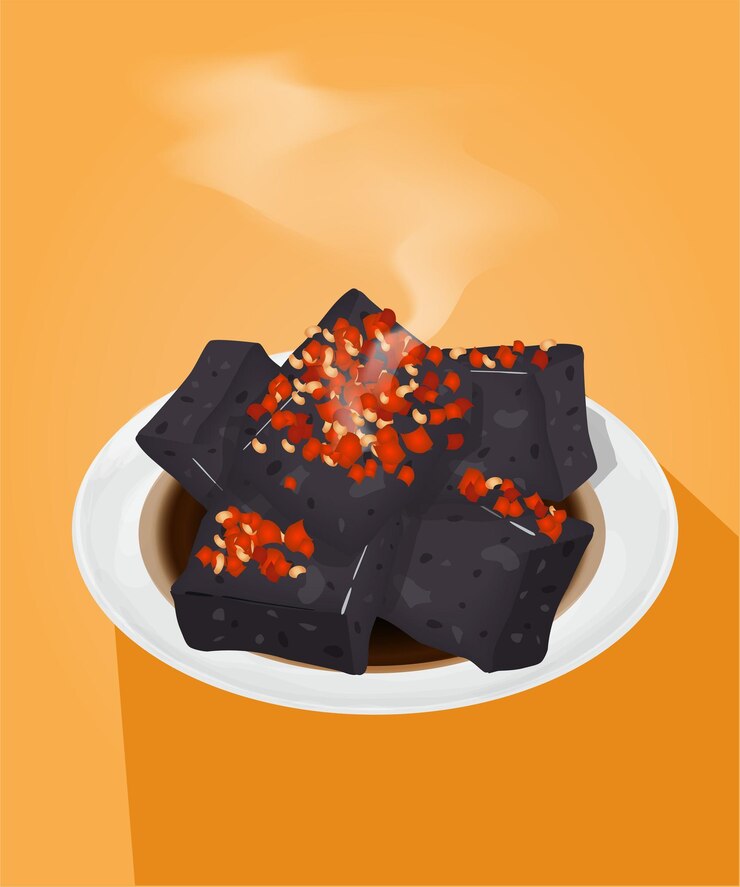 Comida callejera de Taiwán Tofu negro apestoso