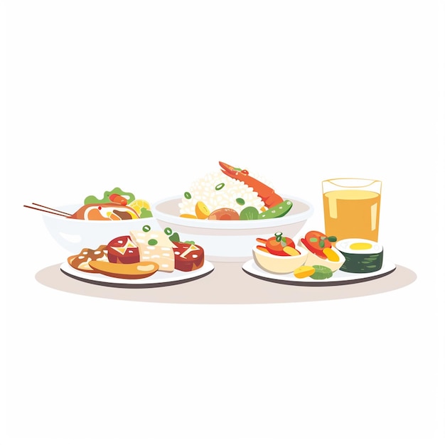 comida china vector asiático ilustración china cultura asiática comida fondo tradicional ori