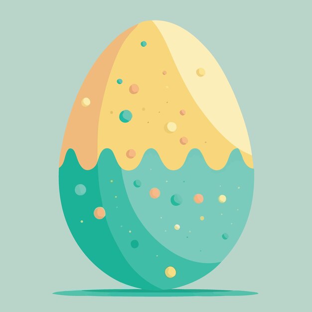Comida colorida con temática de huevo de Pascua