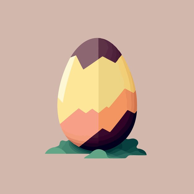 Comida colorida con temática de huevo de Pascua