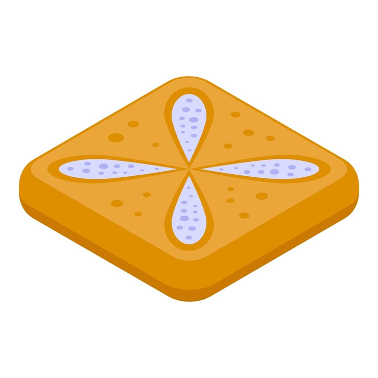 Vector comida comida icono vector isométrico pan cocinando queso cena