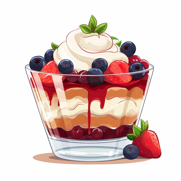 comida crema vector dulce postre verano hielo ilustración cono aislado dibujos animados gofre cho