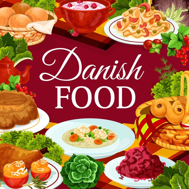 Comida danesa cocina buffet escandinavo menú de comidas