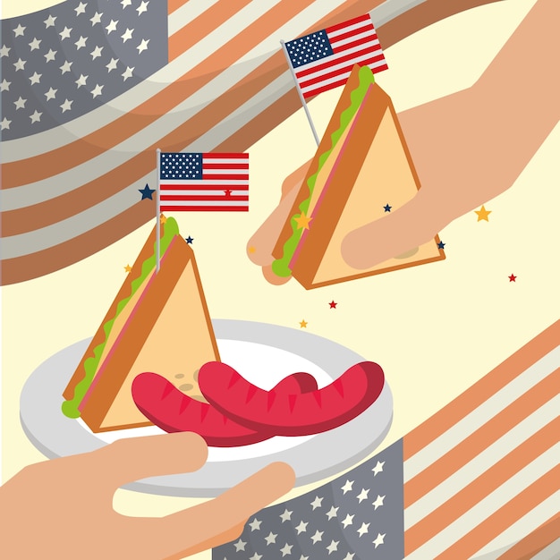 Comida día de la independencia americana