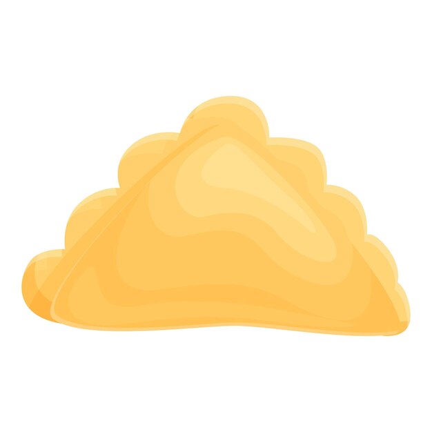 Comida dumpling icono dibujos animados vector plato cocina bollo de arroz