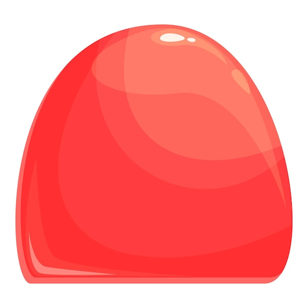 Comida gelatina icono dibujos animados vector caramelo fruta postre dulce