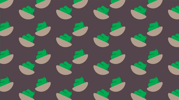 Comida japonesa, comida asiática, patrón de diseño wasabi.